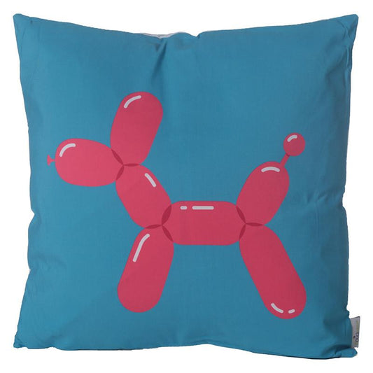 Decorative Cushion with Insert - Fun Balloon Animal Dog - The Hare and the Moon