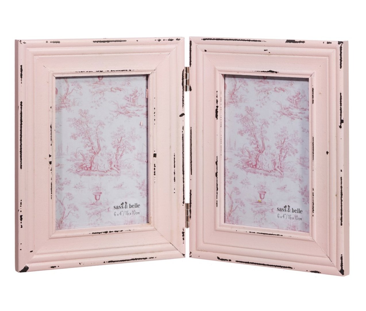 Delilah Double Photo Frame Pink - HEART643 - The Hare and the Moon