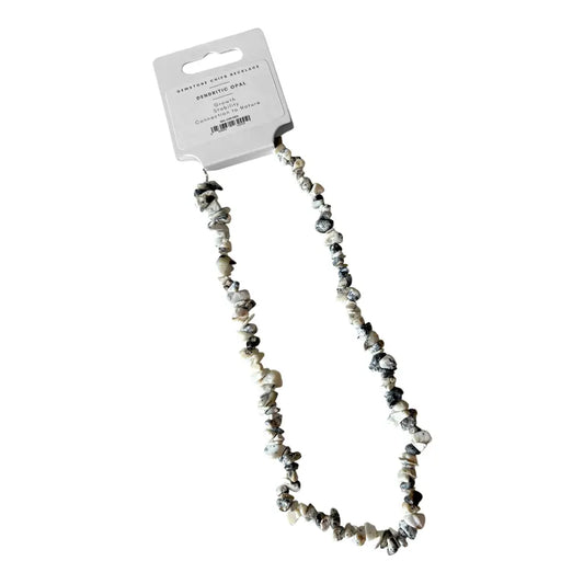 Dendritic Opal Gemstone Chips Necklace - NE63