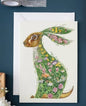 DM Cards Hare in a Meadow Greeting Card -  A080