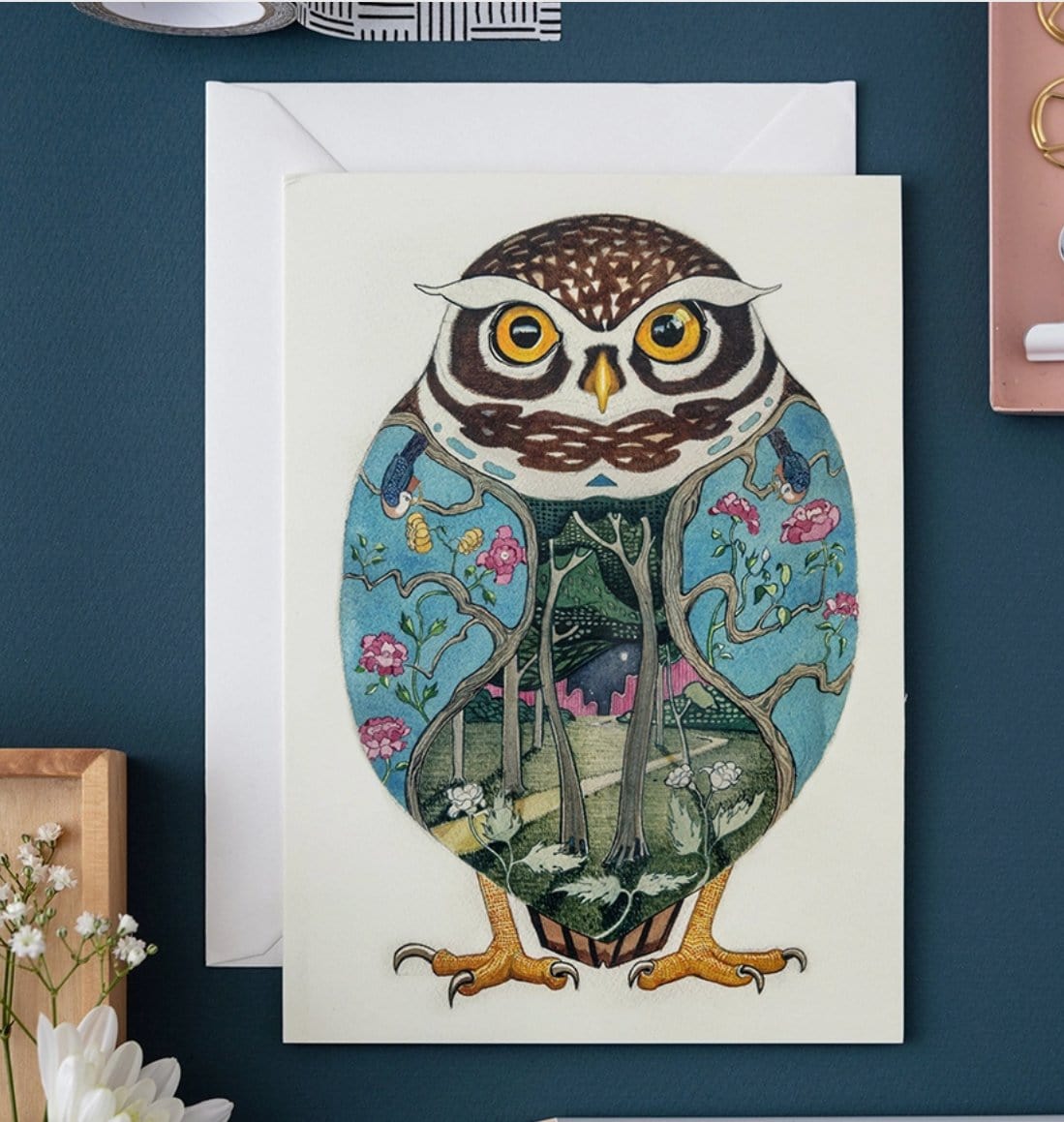 DM Cards Little Owl Greeting Card - A015