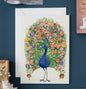 DM Cards Peacock Greeting Card - A128