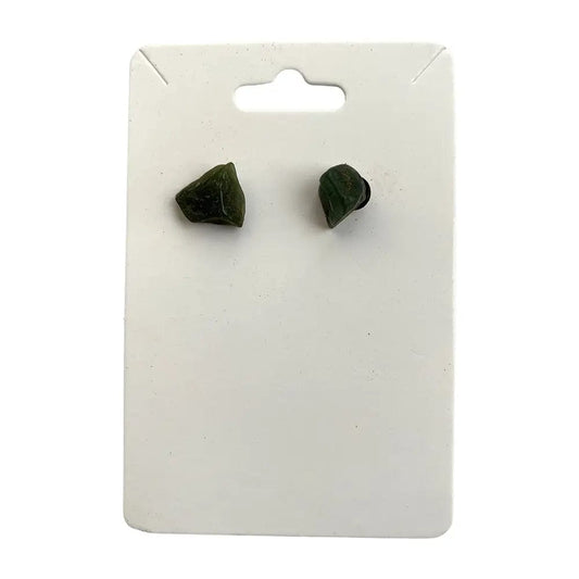The Hare and The Moon Earrings Green Aventurine Chip Earrings - Stone of Balance, Tranquillity and Stability - EA37
