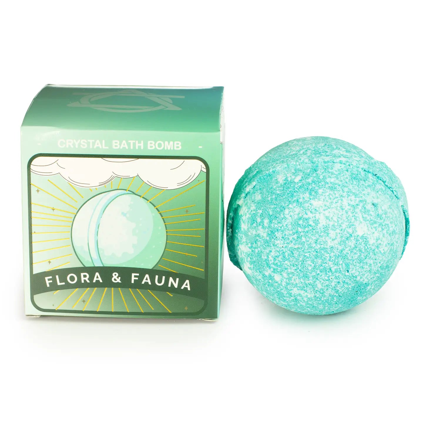 Crystal Bath Bombs with Hidden Gemstones - Earth - CbathB-02