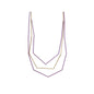 Enamel Lilac Layered Short Necklace - BM98 - The Hare and the Moon