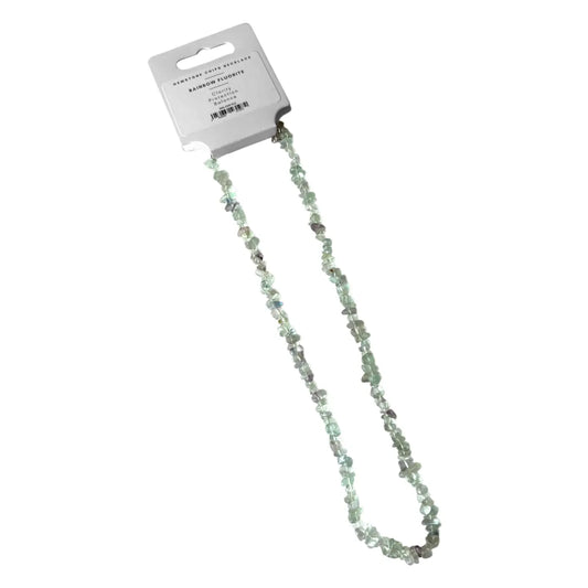 Fluorite Gemstone Chips Necklace - NE74