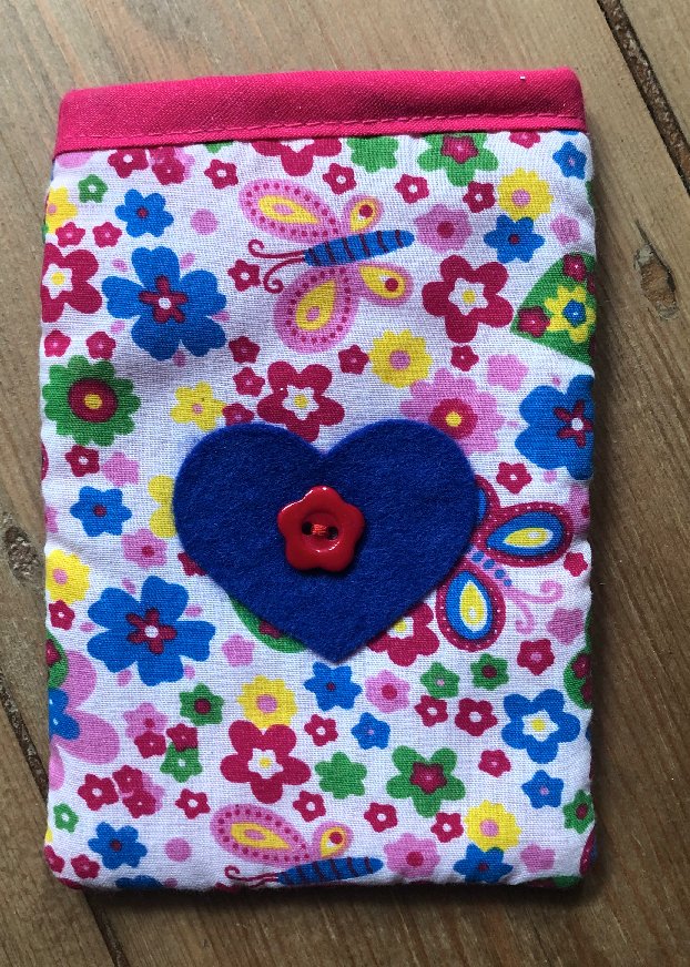 Flutterbies Print Mobile Phone Sock Pouch - The Hare and the Moon