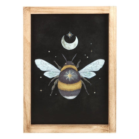 FOREST BEE FRAMED WALL ART PRINT - The Hare and the Moon