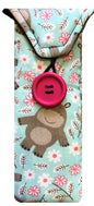 Fun Hippo Print Glasses Case - The Hare and the Moon