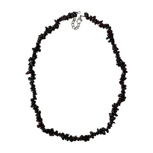Garnet Gemstone Chips Necklace - NE65