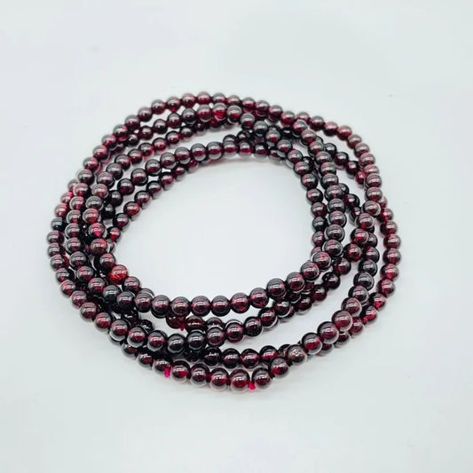 Garnet Mini Bead Bracelet - MINIB10