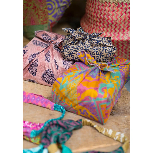 Jones Home & Gift Gift Bags Recycled Sari Gift Wrap - GW120