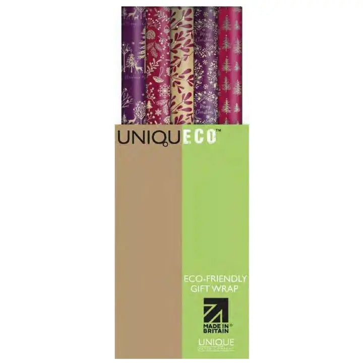 Christmas Luxe Berry Eco  Roll Wrapping Paper