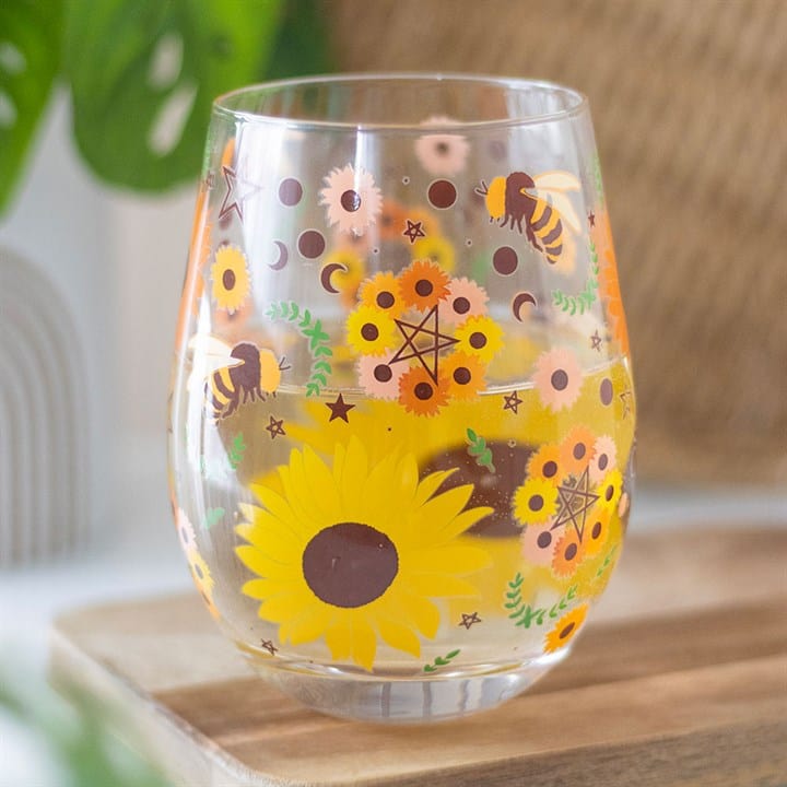 Jones Home & Gift Glasses & Barware Summer Solstice Print Stemless Glass
