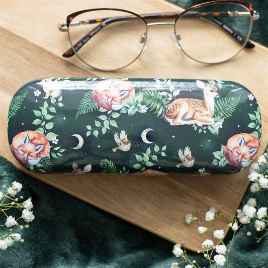 Jones Home & Gift Glasses Cases Fawn and friends Forest print Glasses Case