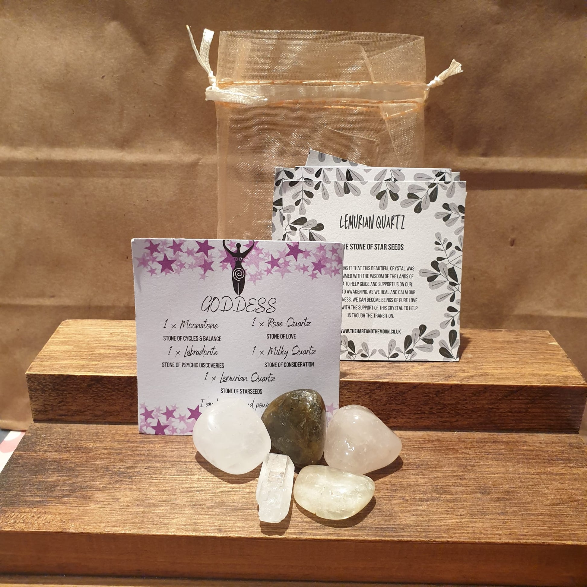 Goddess Crystal Stone Set - CSTS5 - The Hare and the Moon