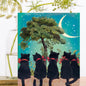 Good Luck Greeting Card ~ GL007P - The Hare and the Moon