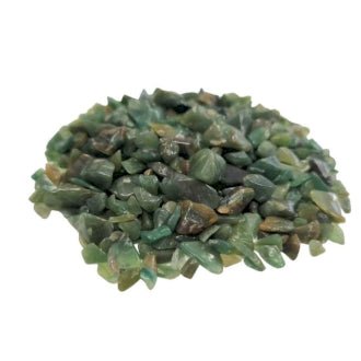 Green Aventurine Gemstone Chips - Stone of Balance, Tranquillity and Stability - CHIP5 - The Hare and the Moon