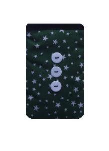 Green Stars Print Mobile Phone Sock Pouch - The Hare and the Moon