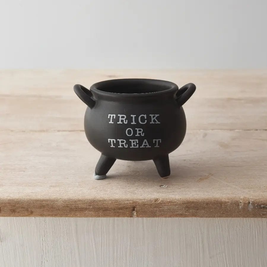 Gainsborough Giftware halloween Trick or Treat Black Cauldron, 11cm