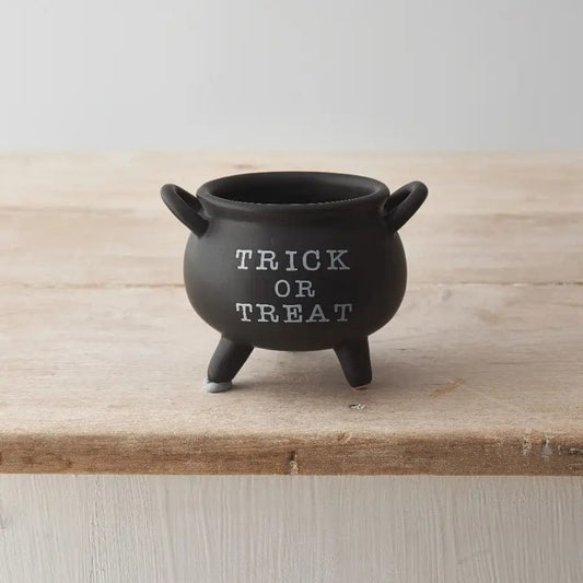 Gainsborough Giftware halloween Trick or Treat Black Cauldron, 11cm