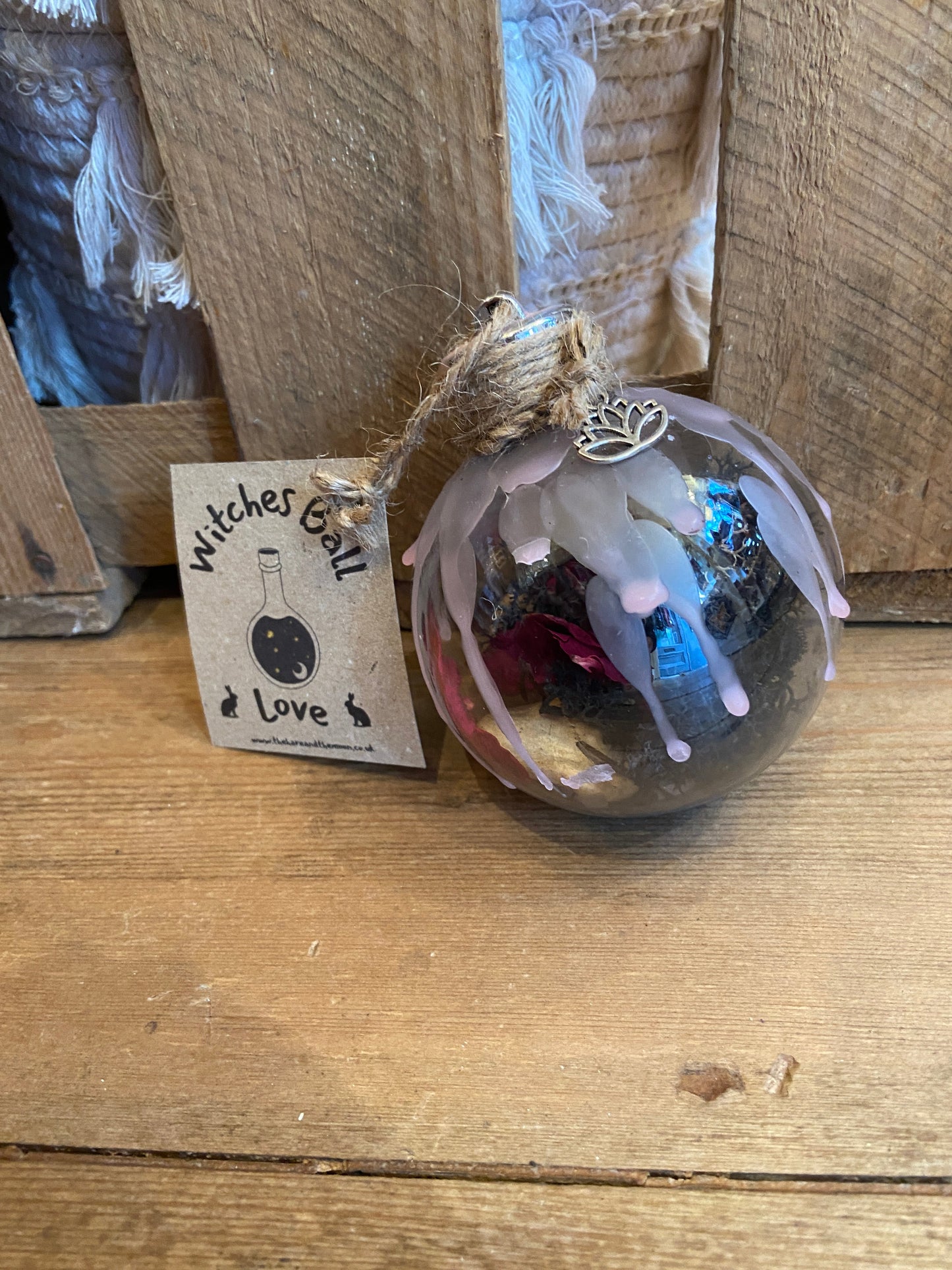Handmade Witches Ball - Love - WB1 - The Hare and the Moon