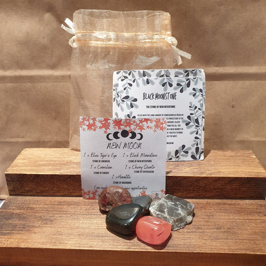 Happy Heart Healing Crystal Stone Set - HH1 - The Hare and the Moon