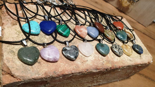 HEALING HEART CRYSTAL NECKLACES - HT2 - The Hare and the Moon