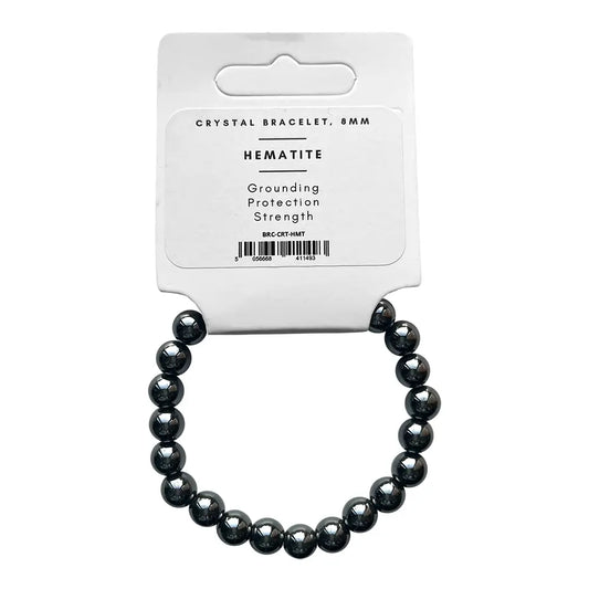Hematite Power Bead Bracelet - Stone of Grounding and Balance - PB18