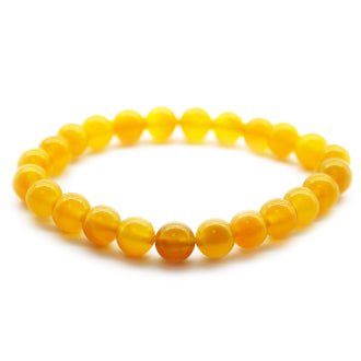 Honey Calcite Bead Power Bracelet - The Hare and the Moon