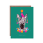 Hutch Cassidy Cards Magic Zebra Birthday Greeting Card - HCWB292