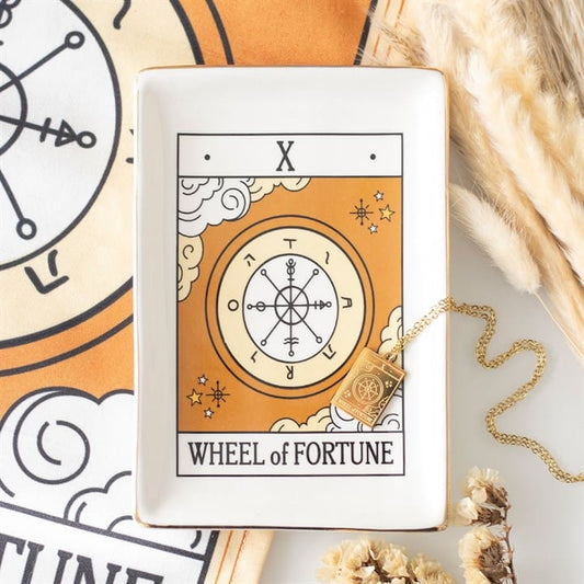 Jones Home & Gift Jewellery Storage The Wheel of Fortune Vintage Tarot Trinket Dish-WOF36
