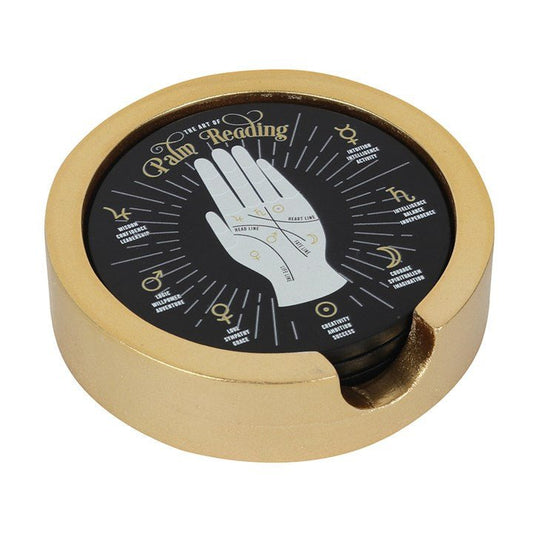 Jones Home & Gift Coasters PALM READING COASTER SET