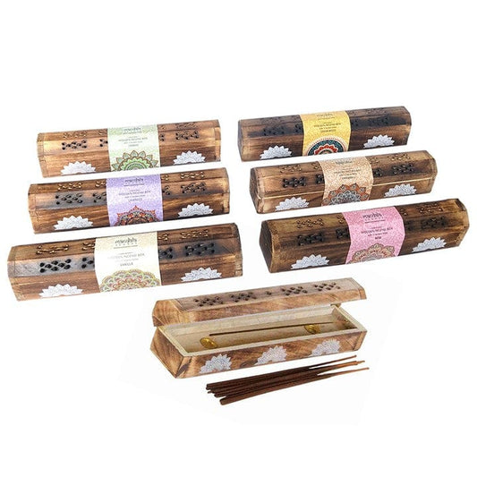 Jones Home & Gift Incense MANDALA INCENSE GIFT SET IN WOODEN BOX