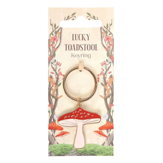 Jones Home & Gift Keyrings LUCKY TOADSTOOL KEYRING