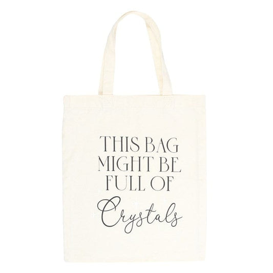 Jones Home & Gift Shopping Bags FULL OF CRYSTALS COTTON TOTE BAG