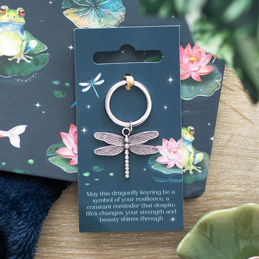 Jones Home & Gift Keyrings DRAGONFLY KEYRING