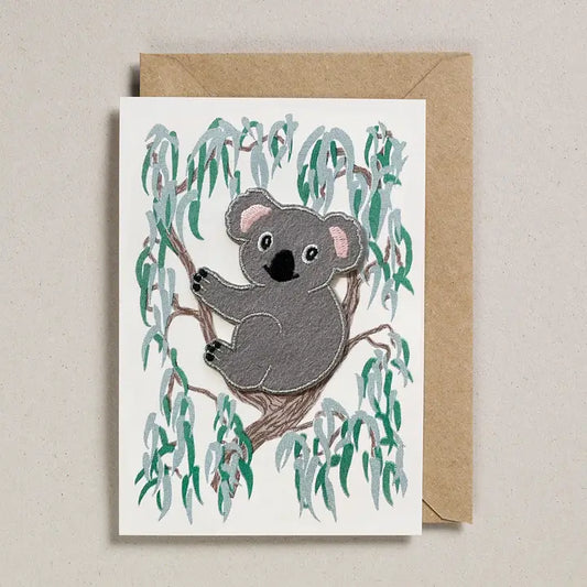 Koala Iron On Patch Greeting Card - GC-PAT-0095