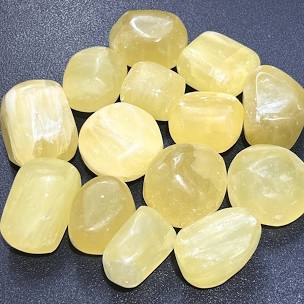 Lemon Calcite Tumble Stone - The Stone of Confidence and Clarity