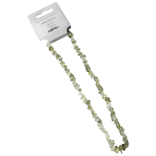 Lemon Quartz Gemstone Chips Necklace - NE72