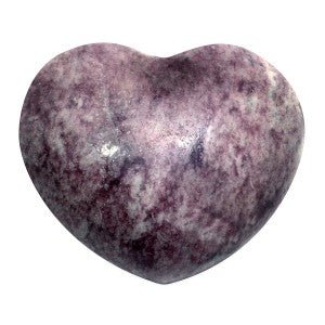 Lepidolite Heart Stone - The stone for relieving stress and anxiety - HR28 - The Hare and the Moon