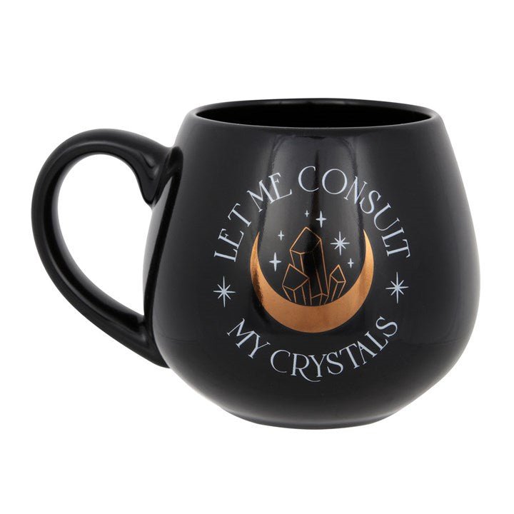 LET ME CONSULT MY CRYSTALS ROUNDED MUG - The Hare and the Moon