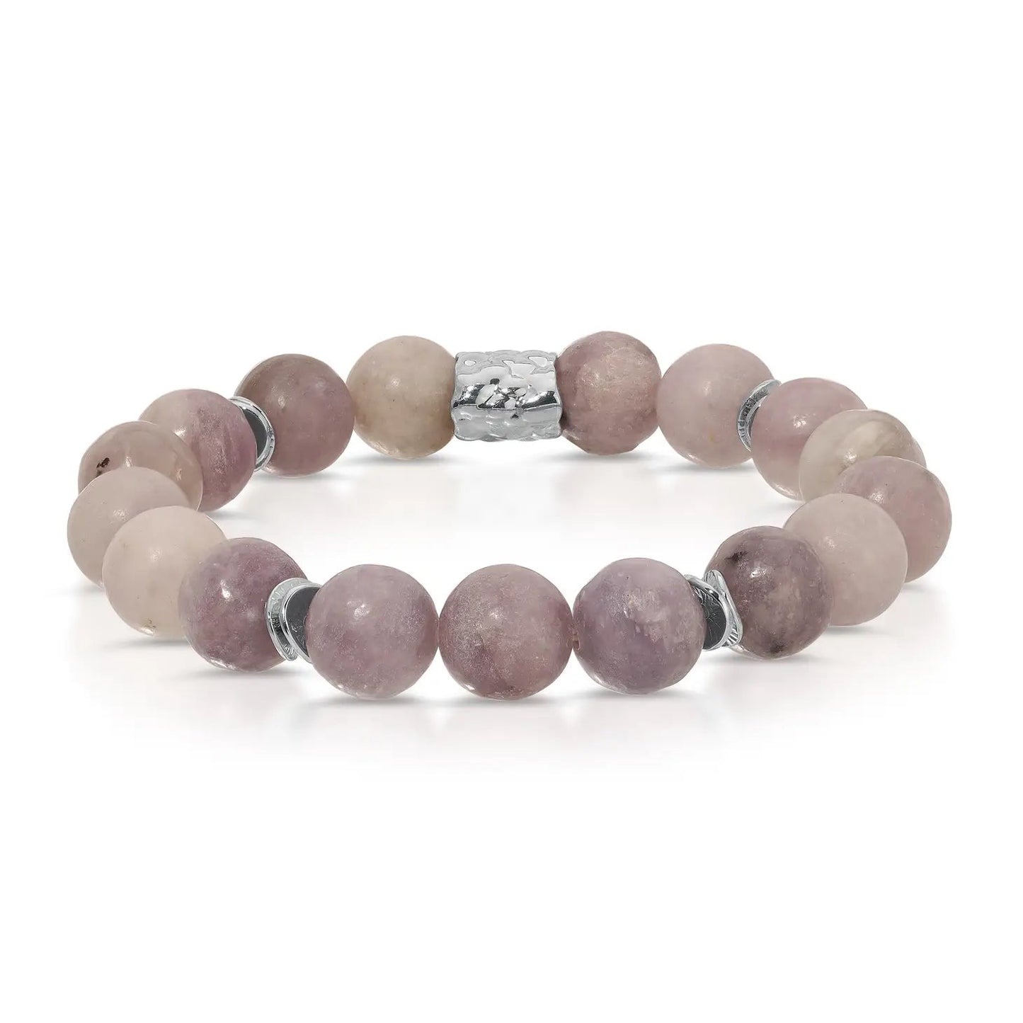 Lilac Jade - 10mm gemstone Bracelet - GB1271 - The Hare and the Moon