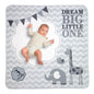 Lillian Rose "Dream Big" Elephant Baby Blanket with Milestone Cards - The Hare and the Moon