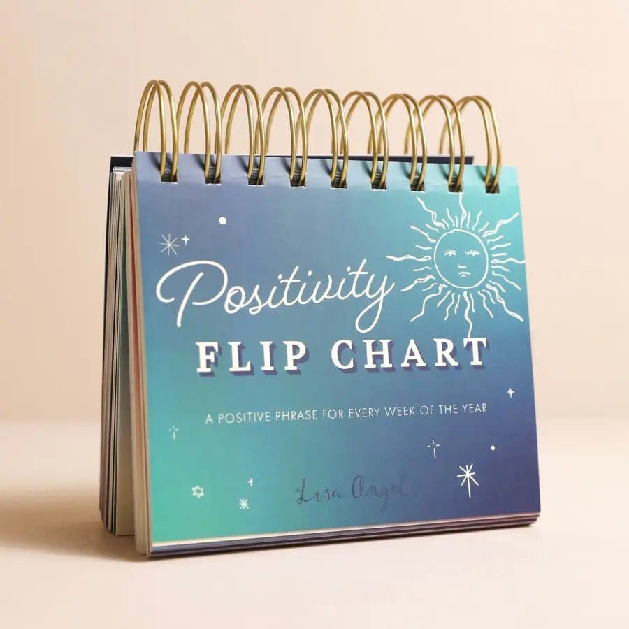 Lisa Angel Notebooks Floral Weekly Positivity Flip Chart