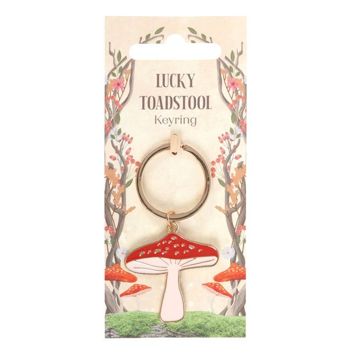 LUCKY TOADSTOOL KEYRING - The Hare and the Moon