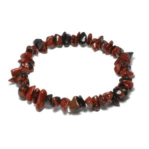 Mahogany Obsidian Chip Bracelet - The Stone of fulfilment - CB1197