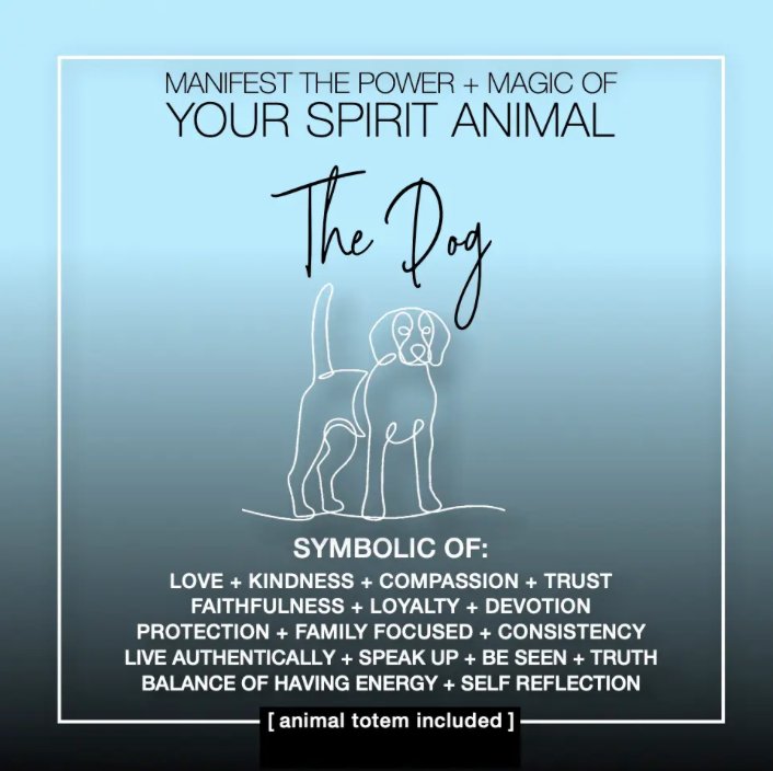 MANIFEST THE POWER + MAGIC OF YOUR SPIRIT ANIMAL THE DOG - The Hare and the Moon