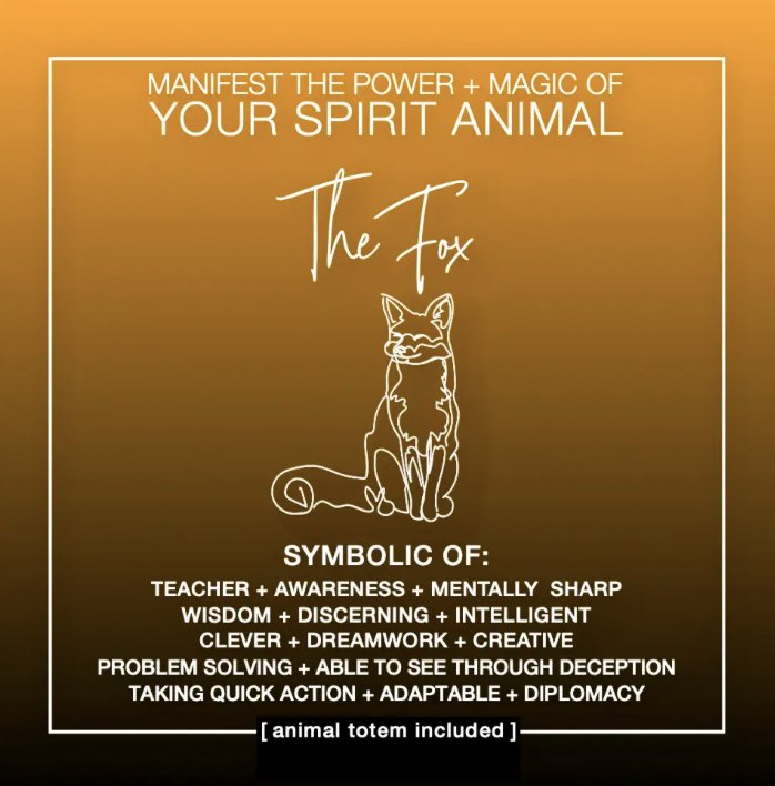 MANIFEST THE POWER + MAGIC OF YOUR SPIRIT ANIMAL THE FOX - The Hare and the Moon