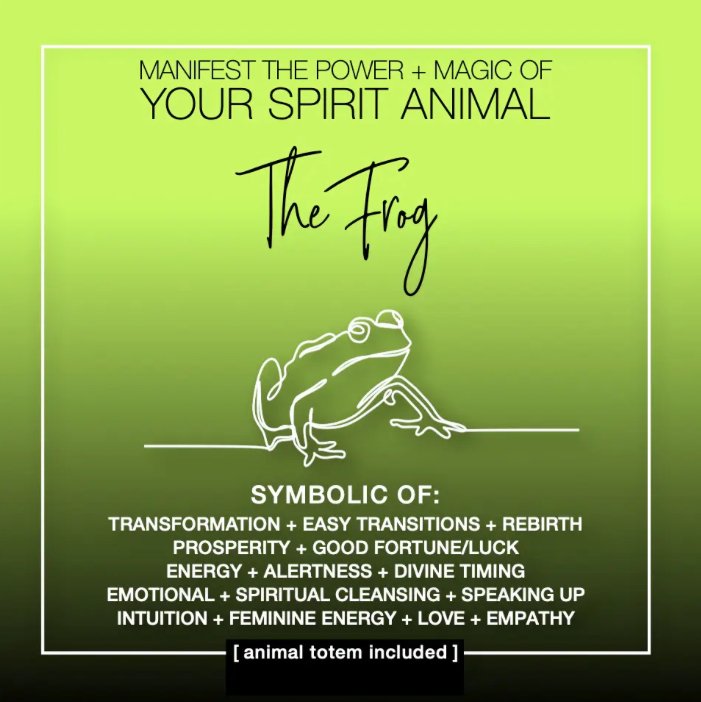 MANIFEST THE POWER + MAGIC OF YOUR SPIRIT ANIMAL THE FROG - The Hare and the Moon